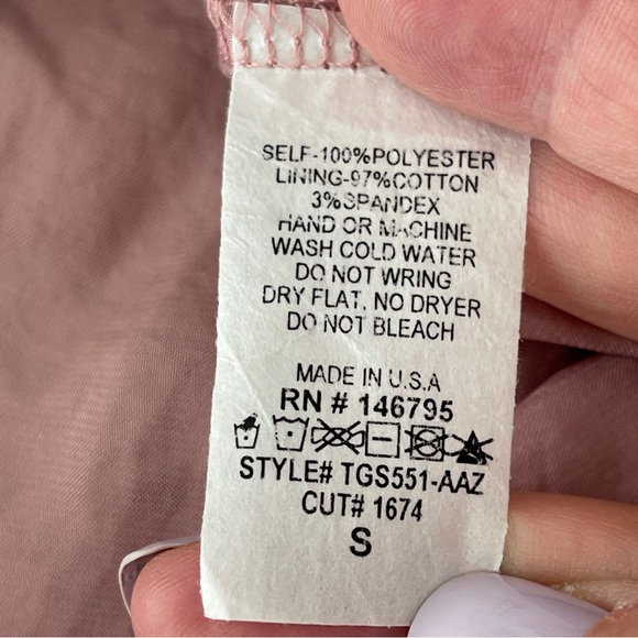 4Si3nna Women's Pink Strapless Off the Shoulder Long Sleeve Top Size S - Picture 9 of 9